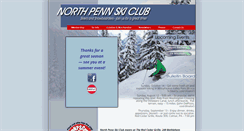 Desktop Screenshot of northpennskiclub.org